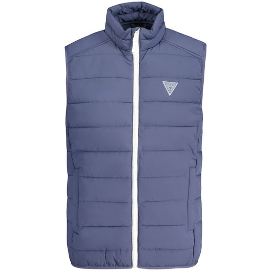 Guess Jeans Blue Spandex Jacket Guess Jeans