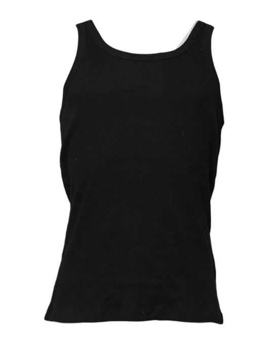 Dolce & Gabbana Black Cotton Sleeveless Underwear Tank T-shirt Dolce & Gabbana