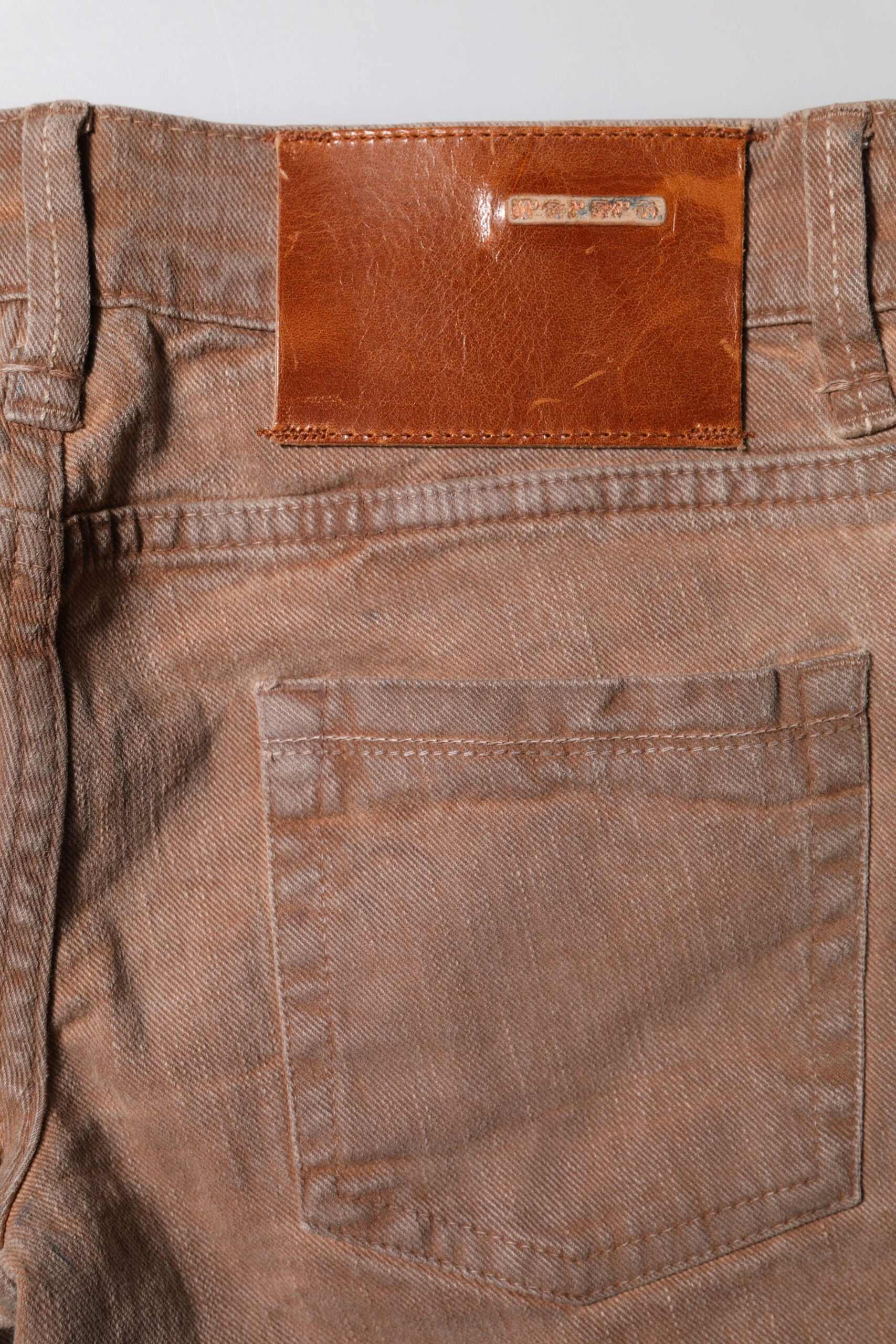 Acht Brown Cotton Slim Fit Denim Low Waist Jeans Acht