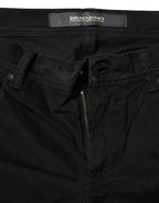Ermanno Scervino Black Cotton Stretch Flared Bootcut Denim Jeans