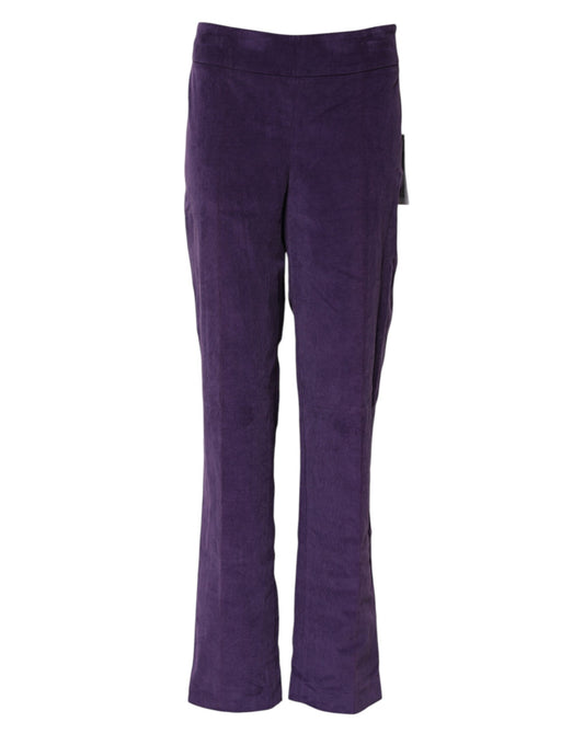 BENCIVENGA Purple High Waisted Flared Pants BENCIVENGA