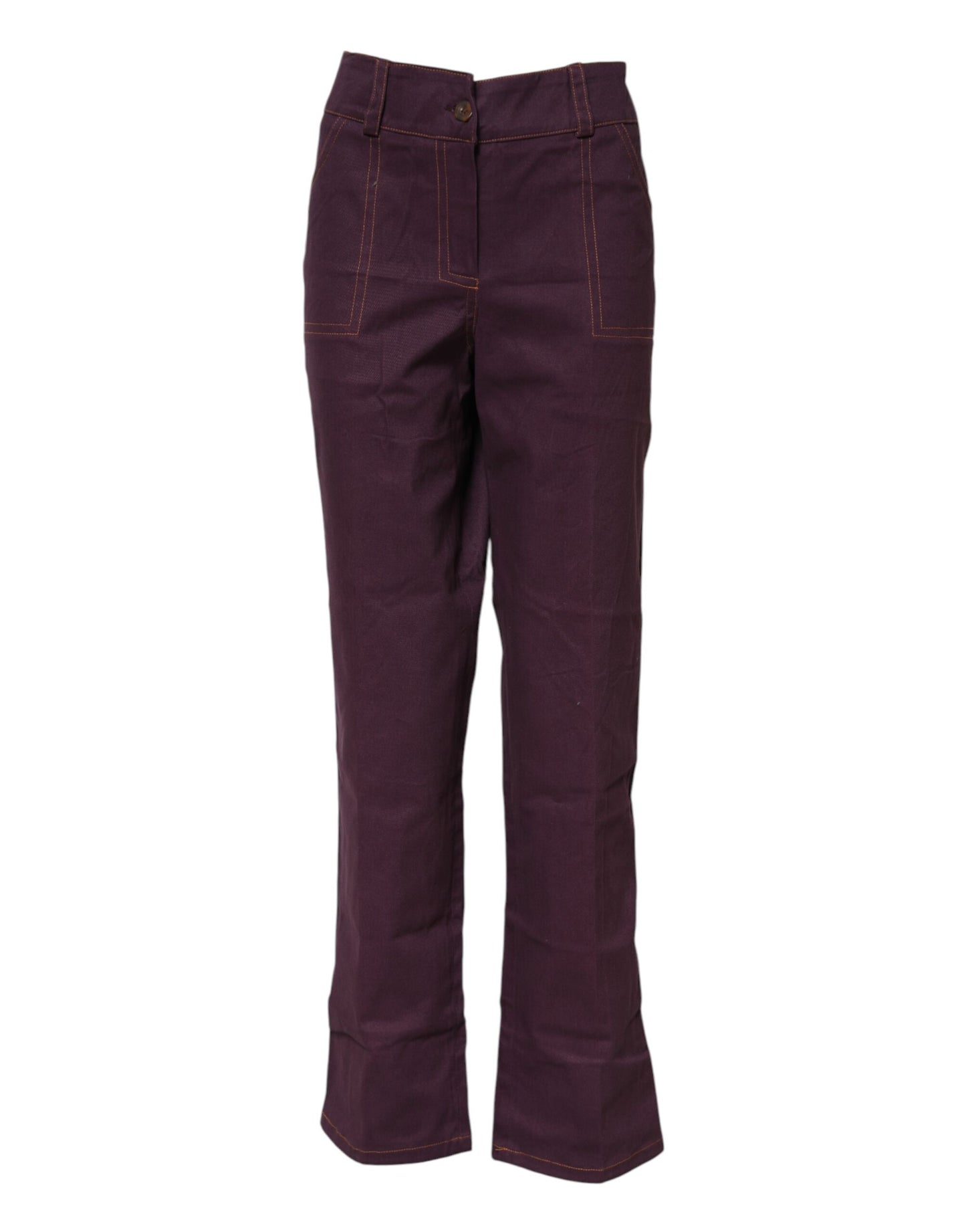 BENCIVENGA Purple High Waisted Tapered Pants BENCIVENGA