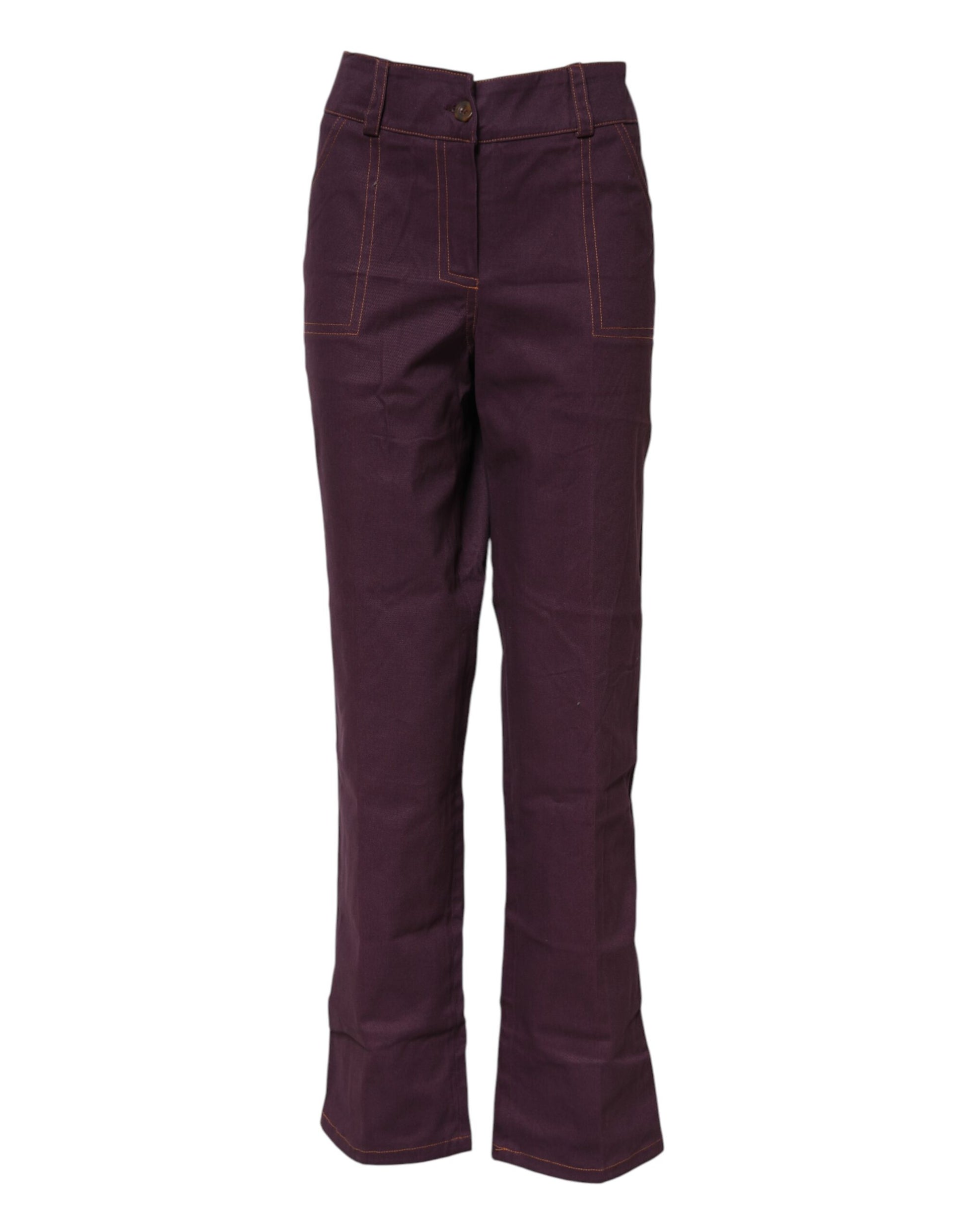 BENCIVENGA Purple High Waisted Tapered Pants BENCIVENGA