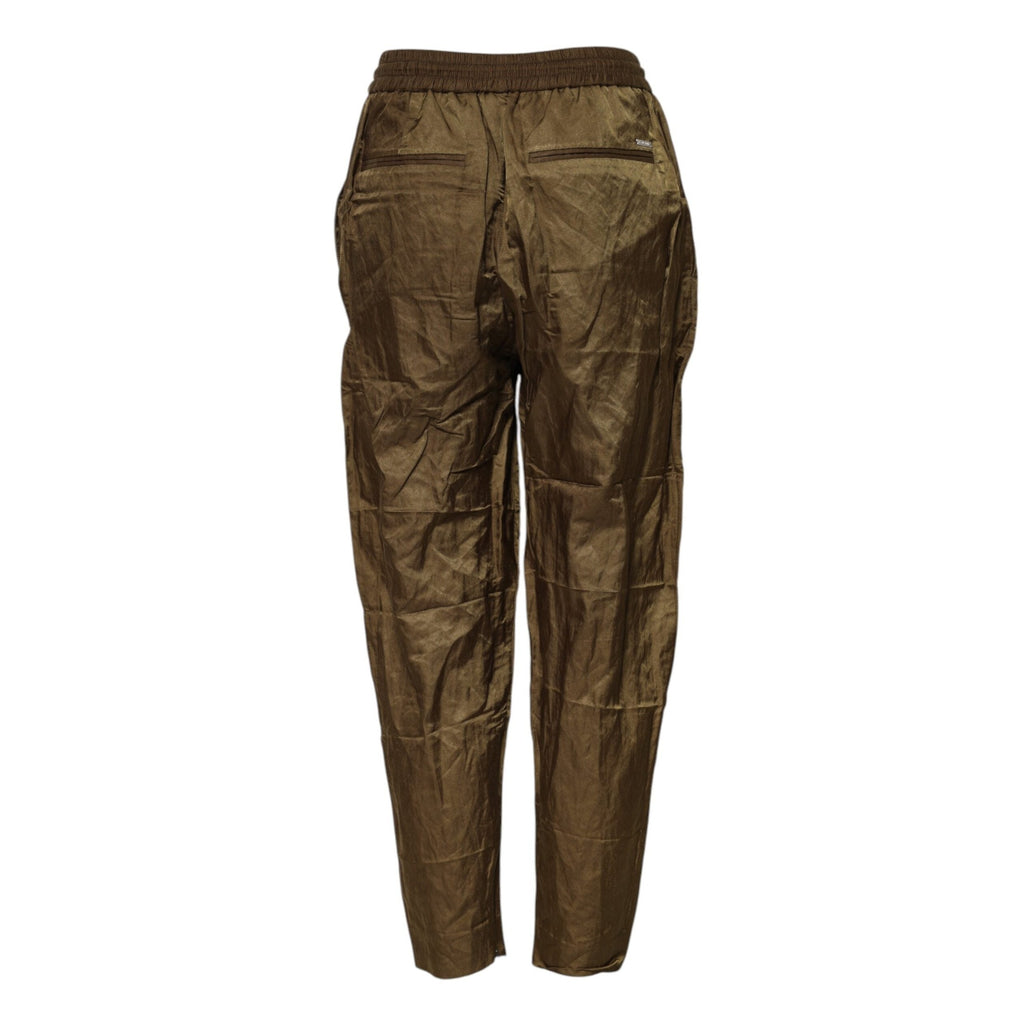 Dsquared² Brown Mid Waisted Women Sweatpants Pants