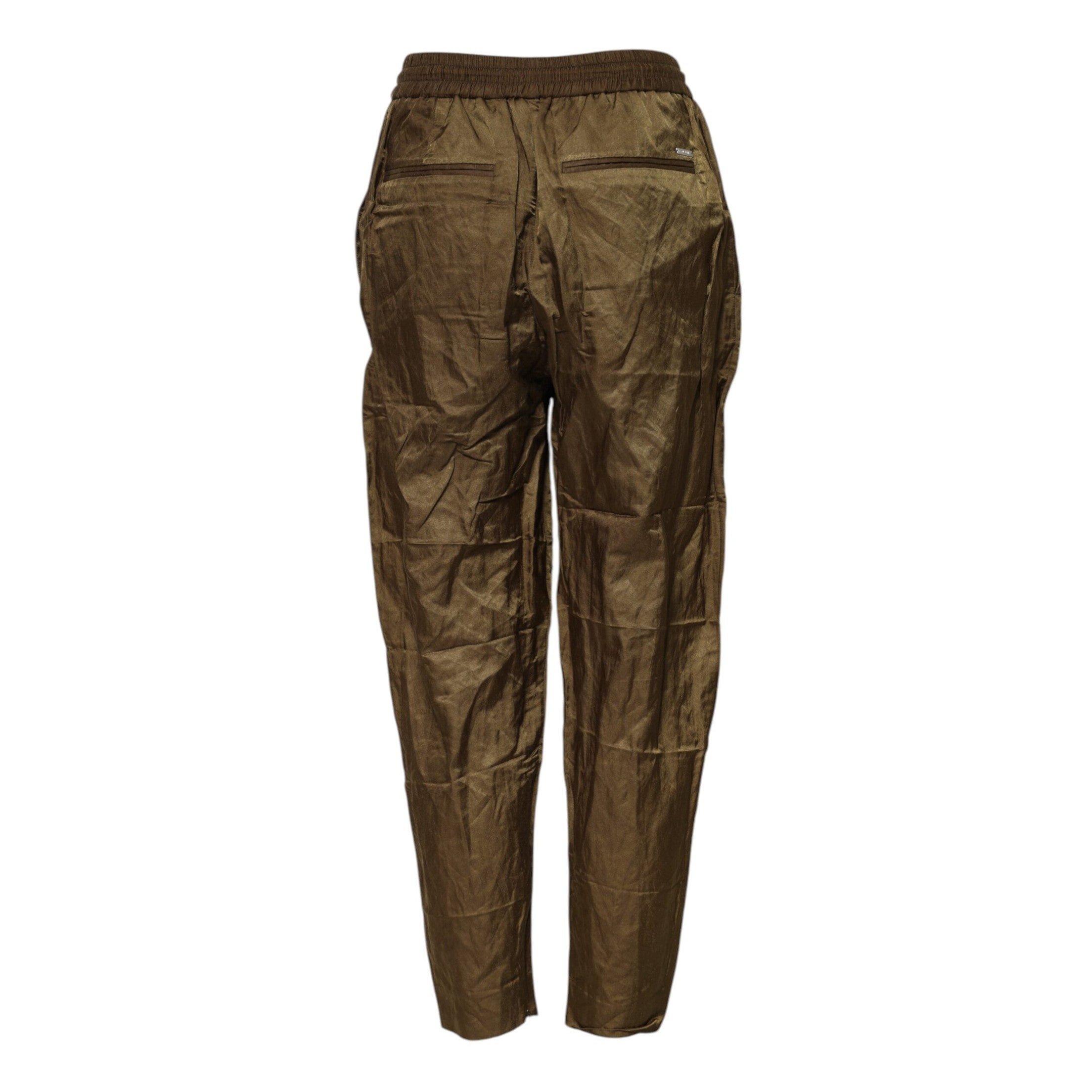 Dsquared² Brown Mid Waisted Women Sweatpants Pants