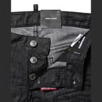 Dsquared² Black Cotton Low Waist Skinny Denim Jeans