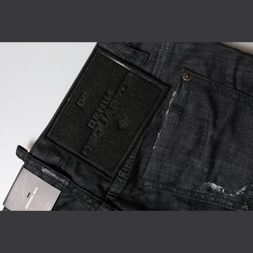 Dsquared² Black Cotton Low Waist Skinny Denim Jeans