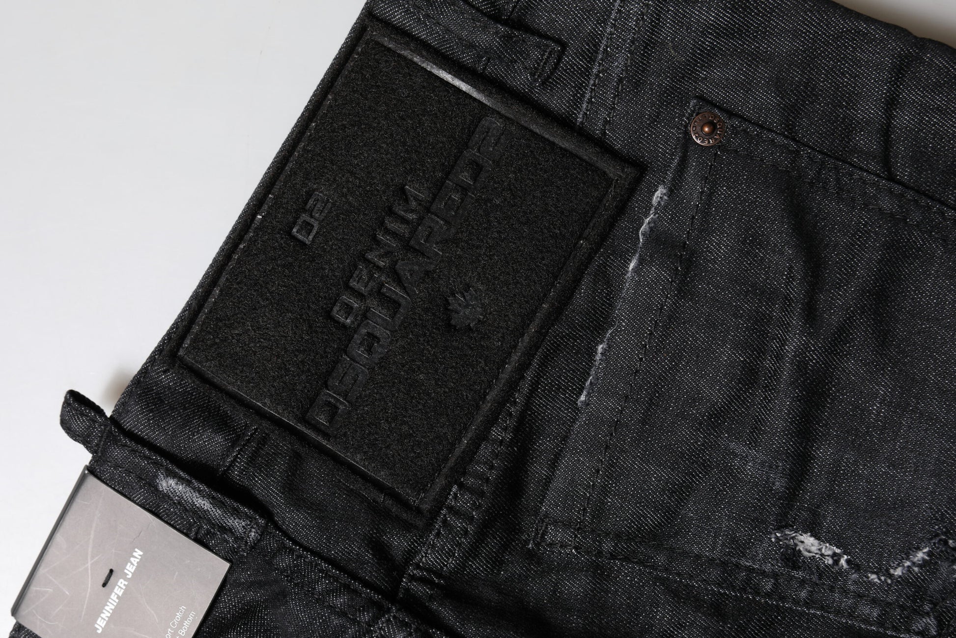 Dsquared² Black Cotton Low Waist Skinny Denim Jeans Dsquared²