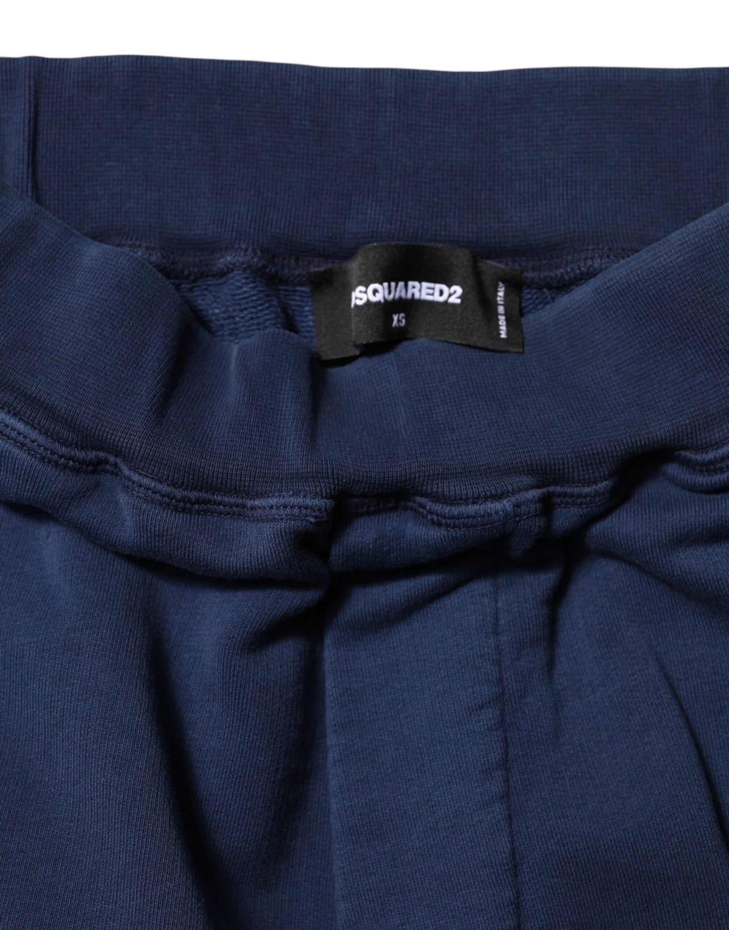 Dsquared² Blue Cotton Mid Waisted Jogger Pants Dsquared²