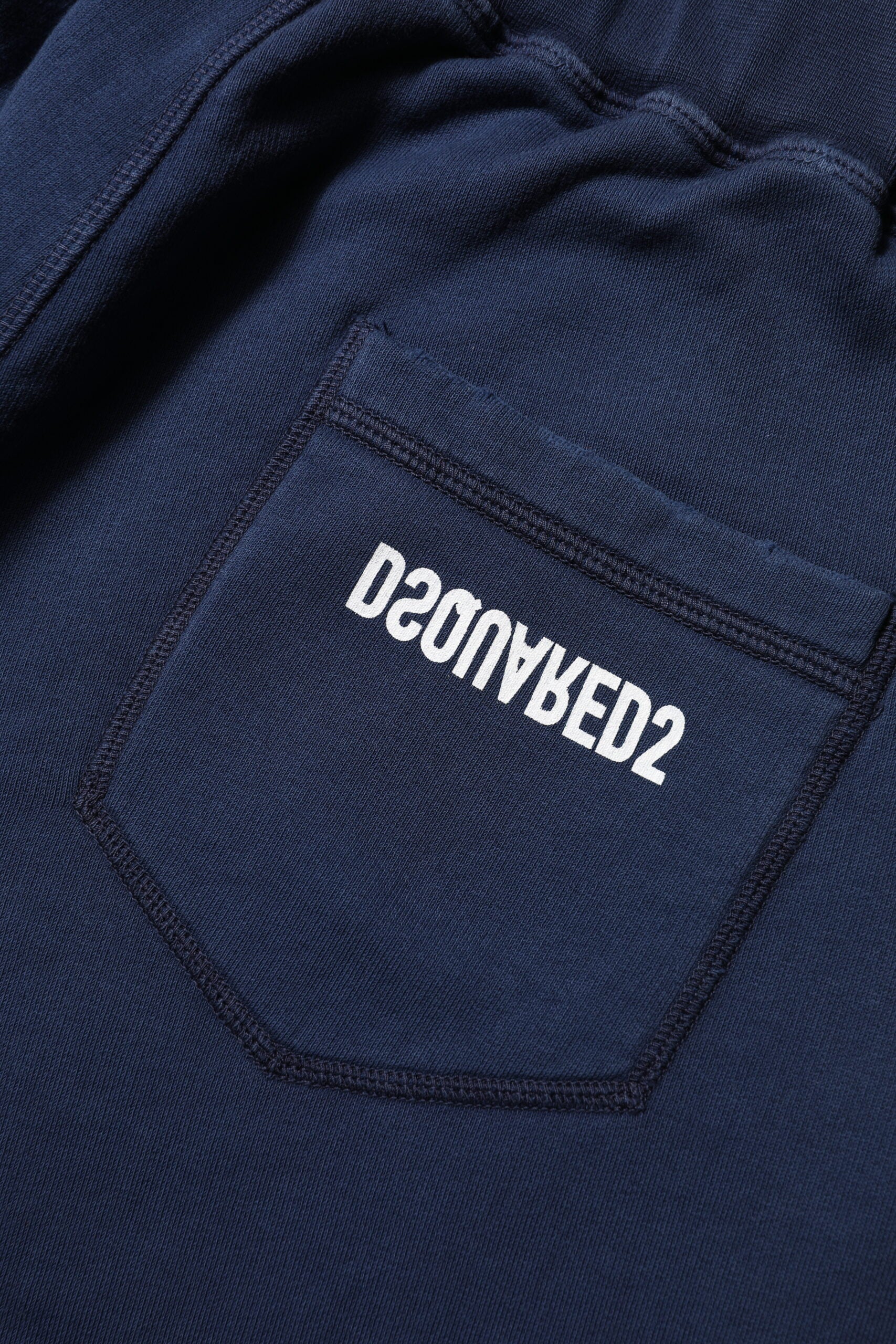 Dsquared² Blue Cotton Mid Waisted Jogger Pants Dsquared²