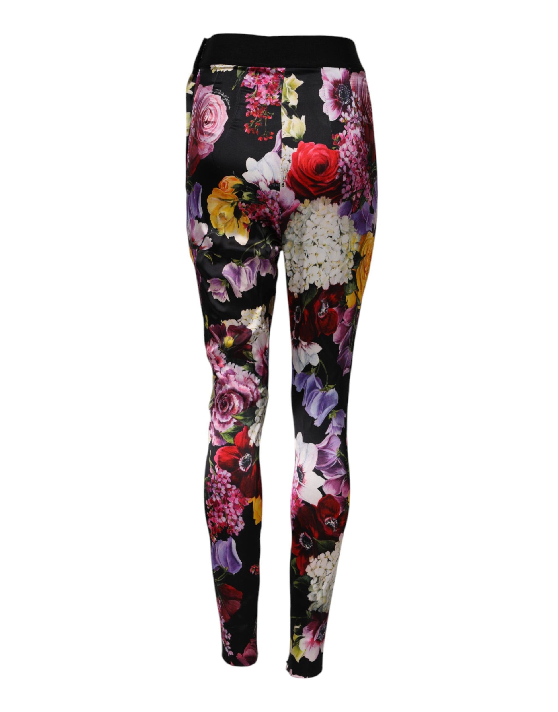 Dolce & Gabbana Multicolor Floral Legging Stretch Waist Pants Dolce & Gabbana