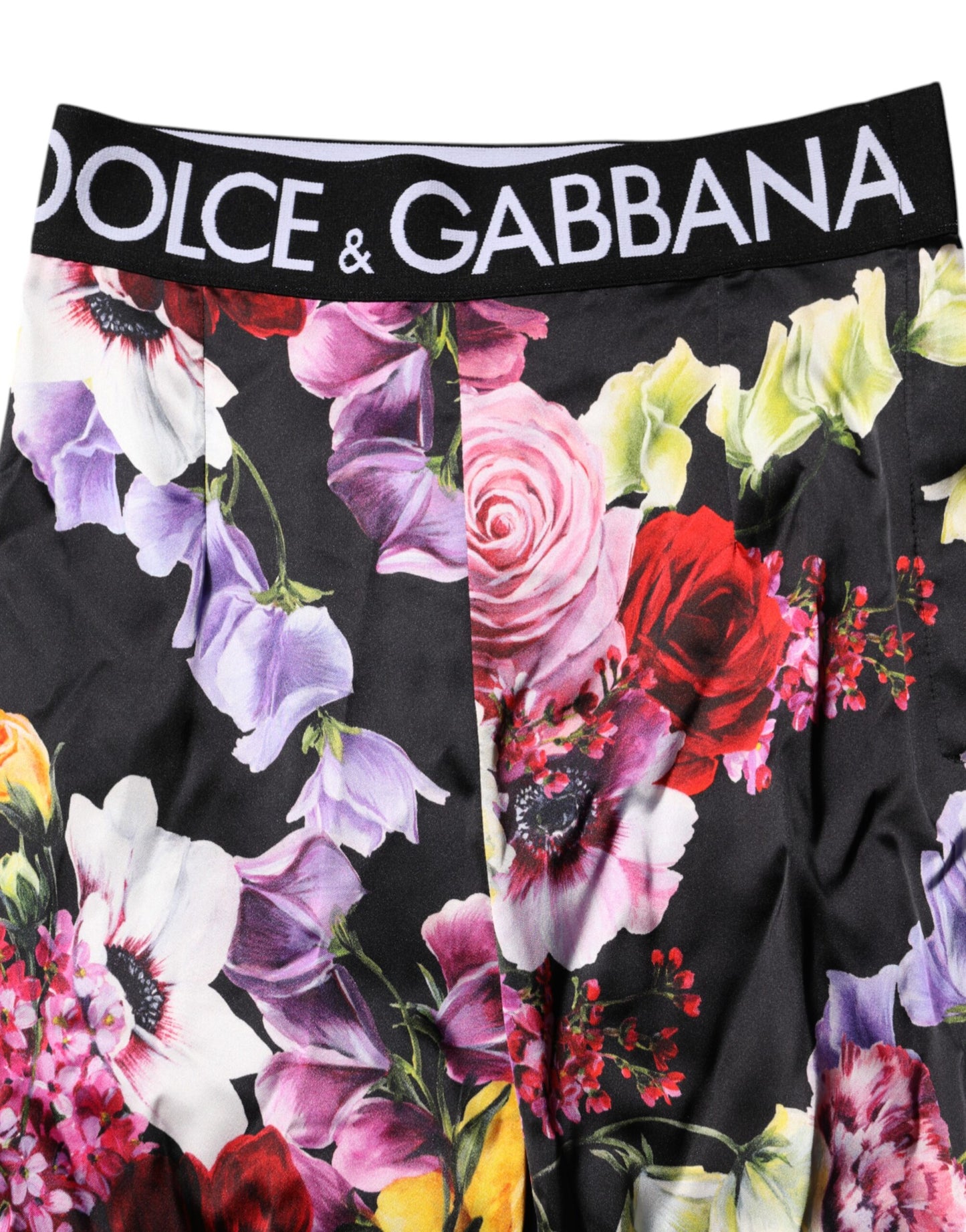Dolce & Gabbana Multicolor Floral Legging Stretch Waist Pants Dolce & Gabbana