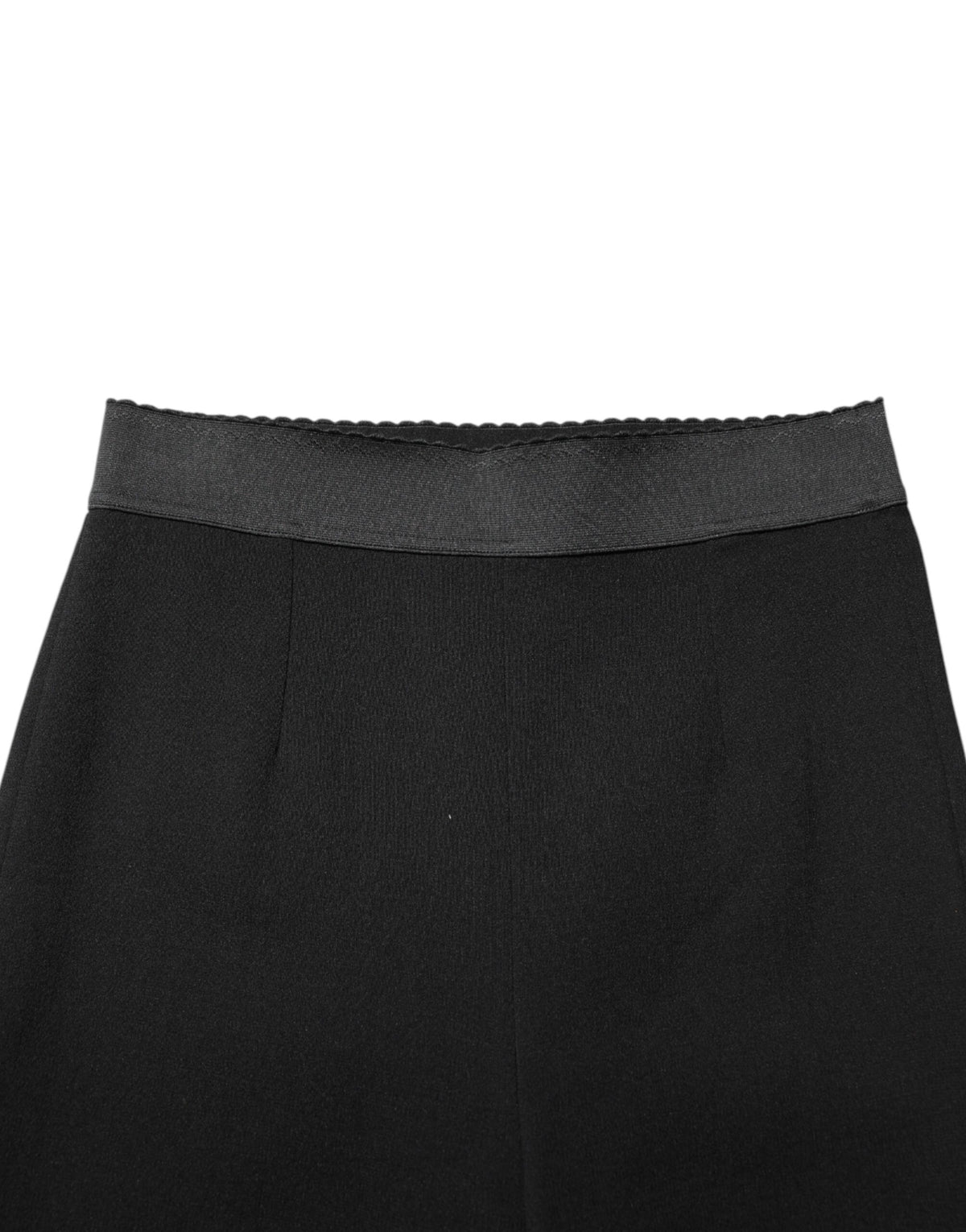 Dolce & Gabbana Black Wool Leggings Stretch Pants - Eljoys Fashion 