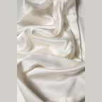 Dolce & Gabbana Ivory Silk Tapered High Waist Pants