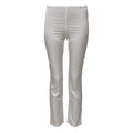 Dolce & Gabbana Ivory Silk Tapered High Waist Pants