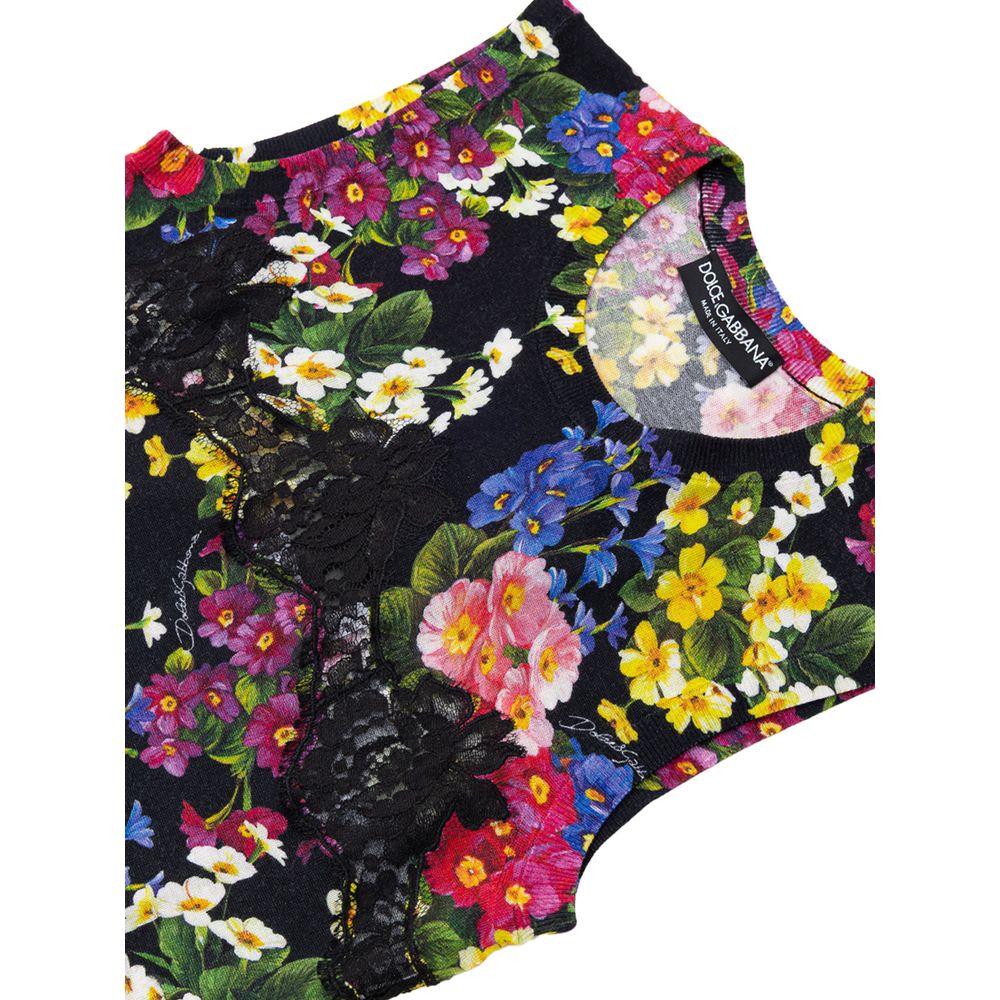 Dolce & Gabbana Black Cashmere Tank Top Dolce & Gabbana