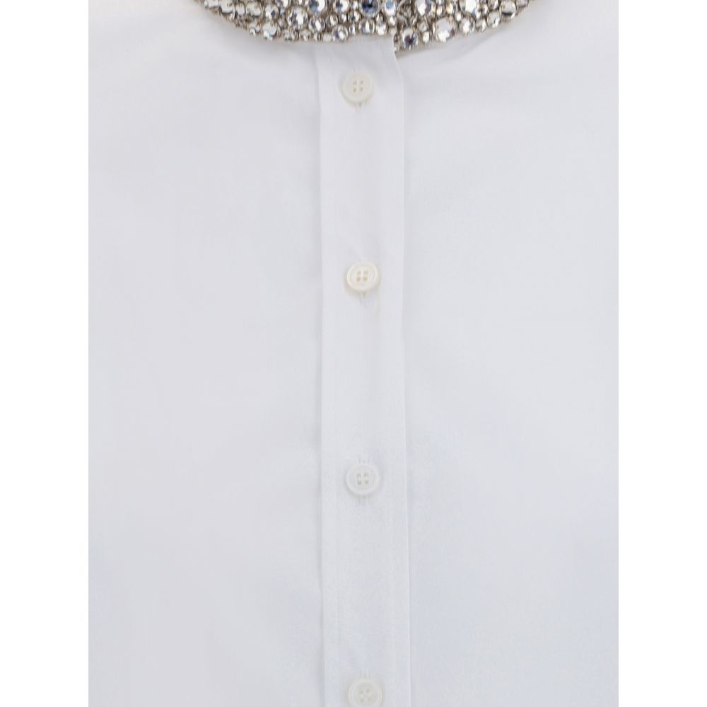 Alexander McQueen Shirt with embellished collar