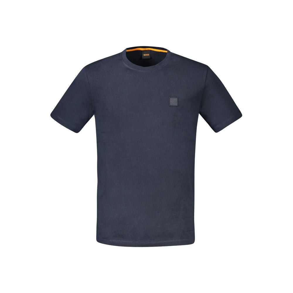 Hugo Boss Blue Cotton Men T-Shirt Hugo Boss
