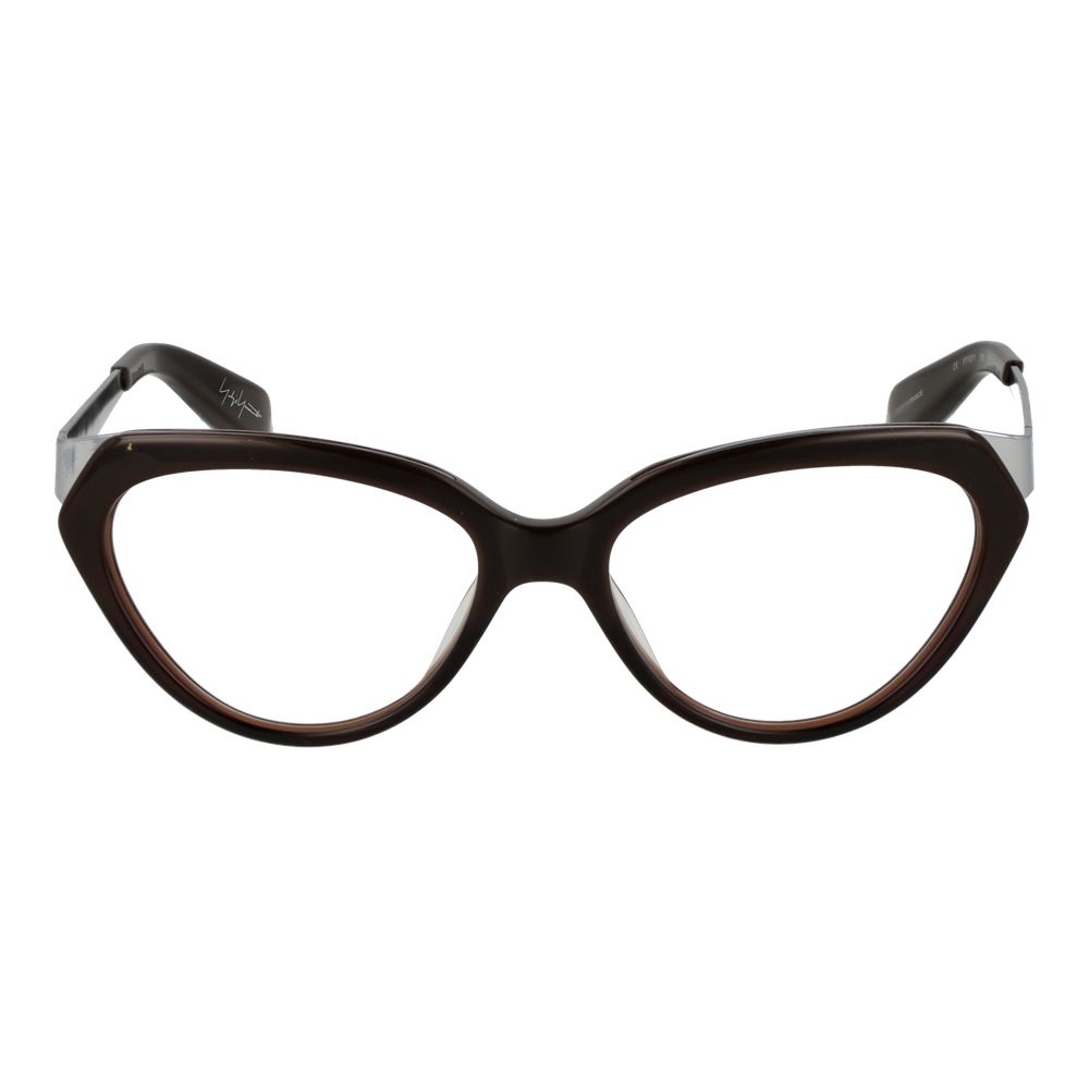 Yohji Yamamoto Brown Unisex Glasses Frame