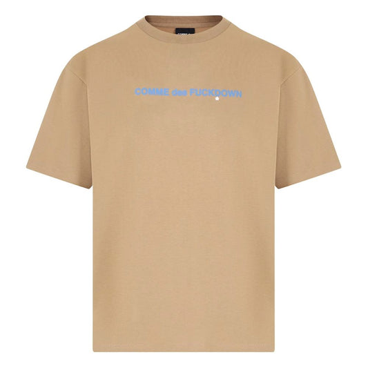Comme Des Fuckdown Brown Cotton T-Shirt Comme Des Fuckdown
