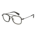 Yohji Yamamoto gray plastic glasses frames with sleek, modern design, showcasing lightweight and stylish eyewear.