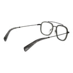 Yohji Yamamoto gray plastic glasses frames with a modern, minimalist design and sleek, curved temples.