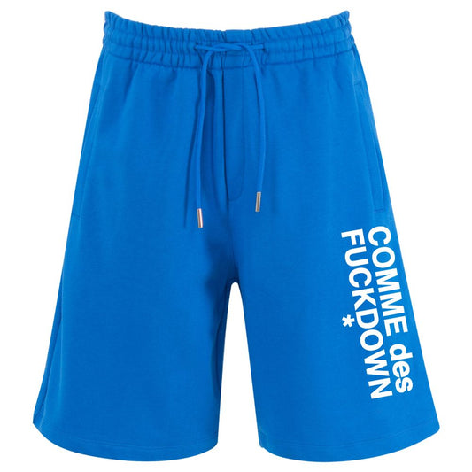 Comme Des Fuckdown Blue Cotton Short Comme Des Fuckdown