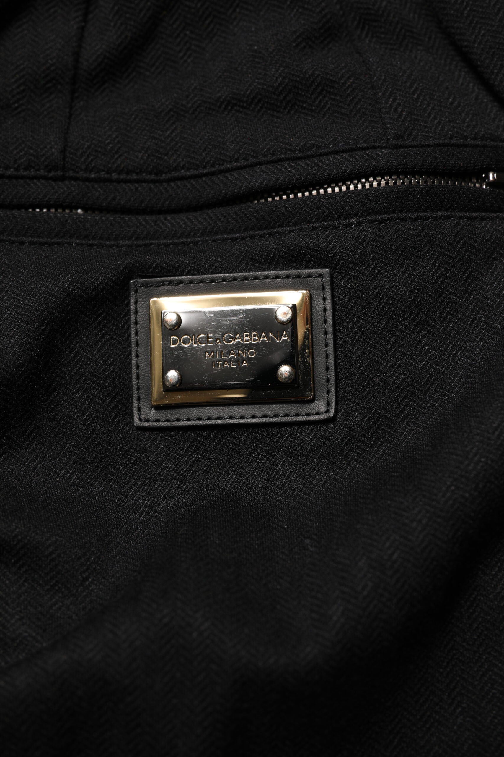 Dolce & Gabbana Black Viscose Skinny Logo Men Jogger Pants Dolce & Gabbana