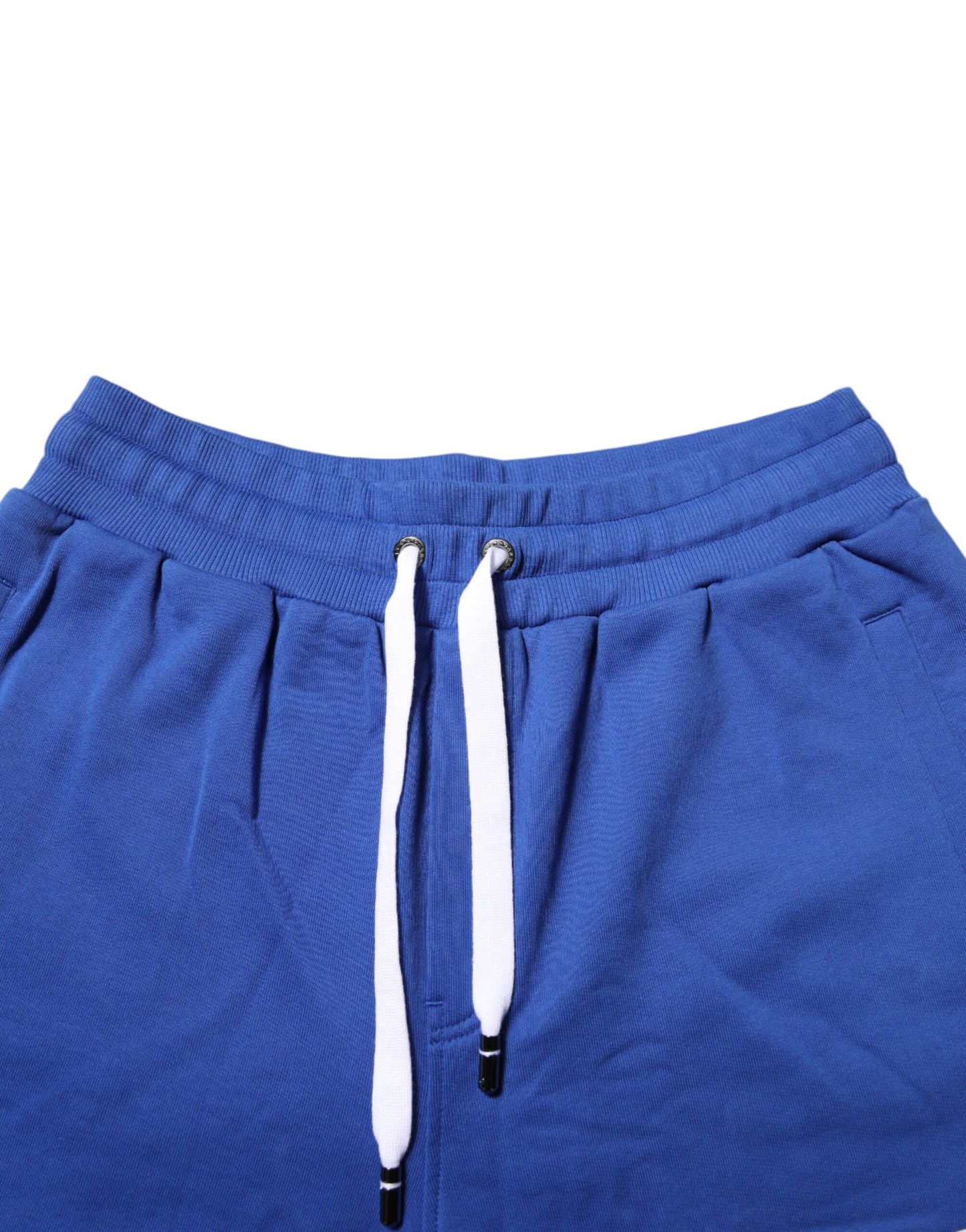 Dolce & Gabbana Blue Logo Cotton Bermuda Sweatshorts Shorts Dolce & Gabbana