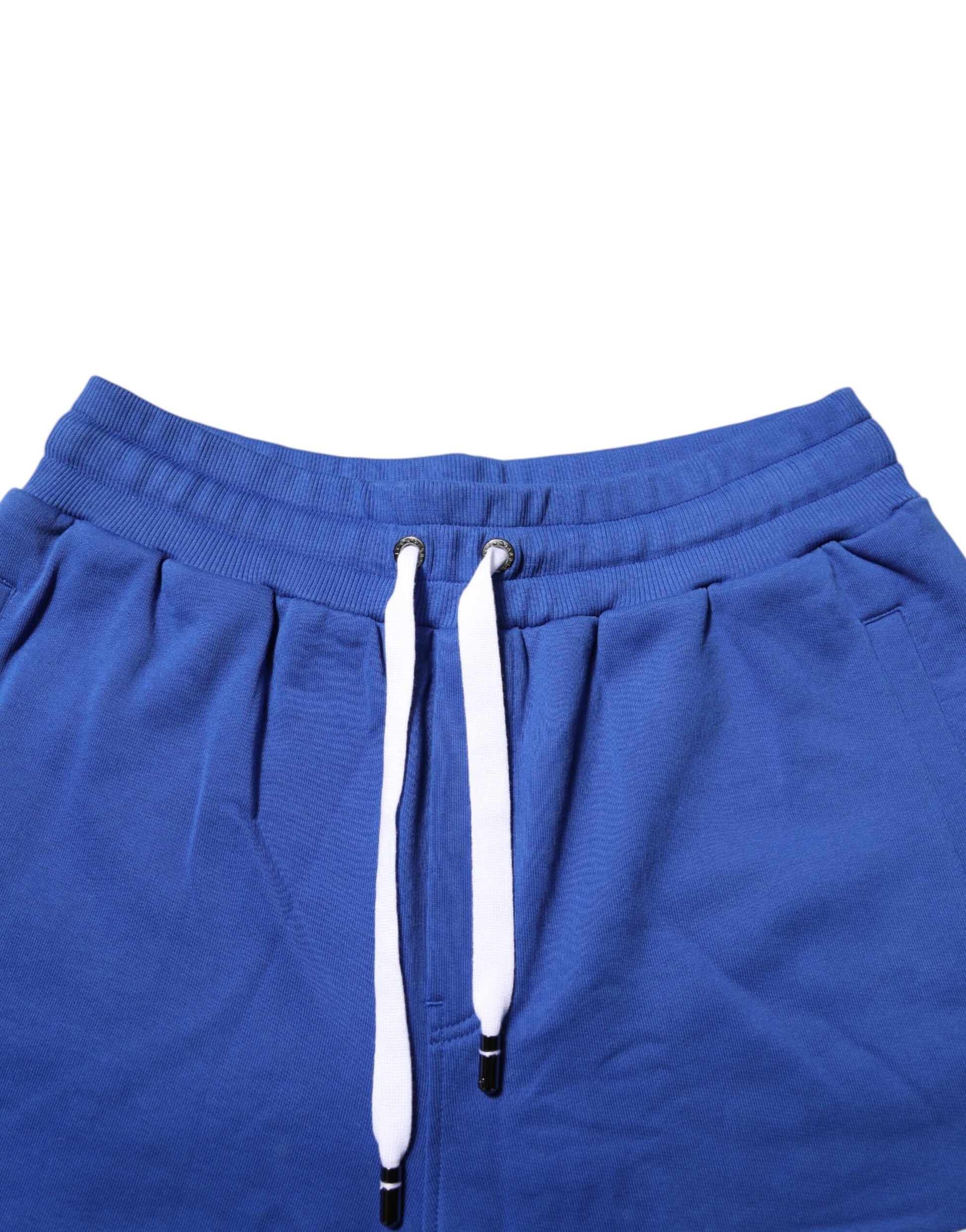 Dolce & Gabbana Blue Logo Cotton Bermuda Sweatshorts Shorts Dolce & Gabbana