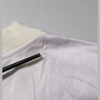 Dolce & Gabbana White Silk Crew Neck Long Sleeves T-shirt