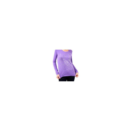 Montana Blu Purple Cotton Women Top Montana Blu