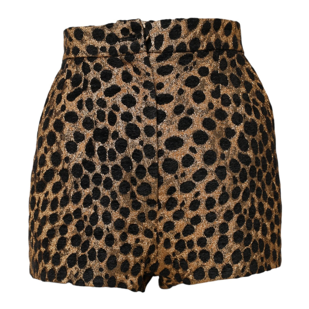 Dolce & Gabbana Brown Leopard High Waisted Hot Pants Shorts