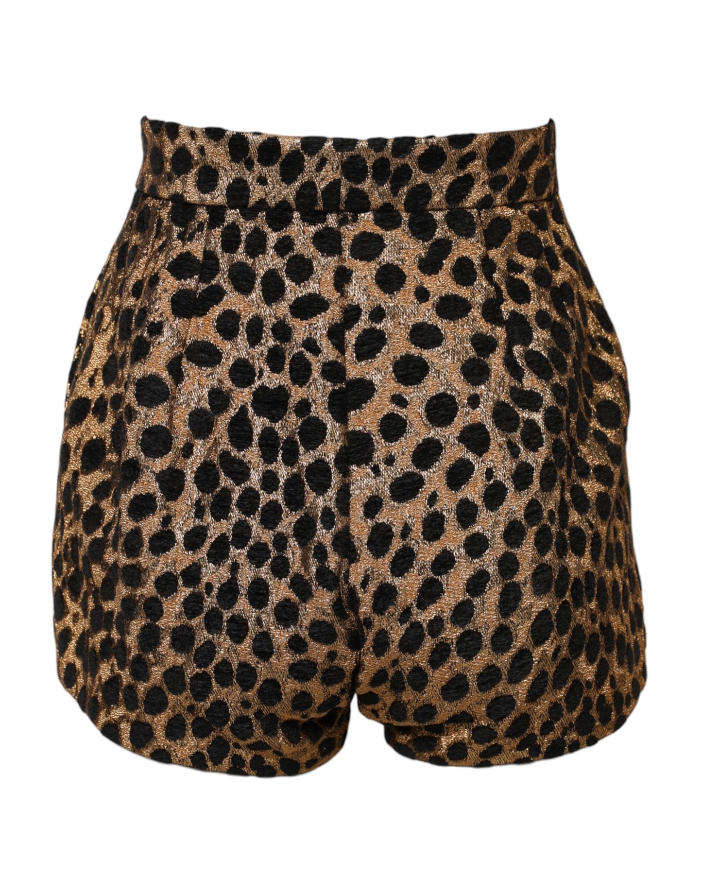 Dolce & Gabbana Brown Leopard High Waisted Hot Pants Shorts Dolce & Gabbana