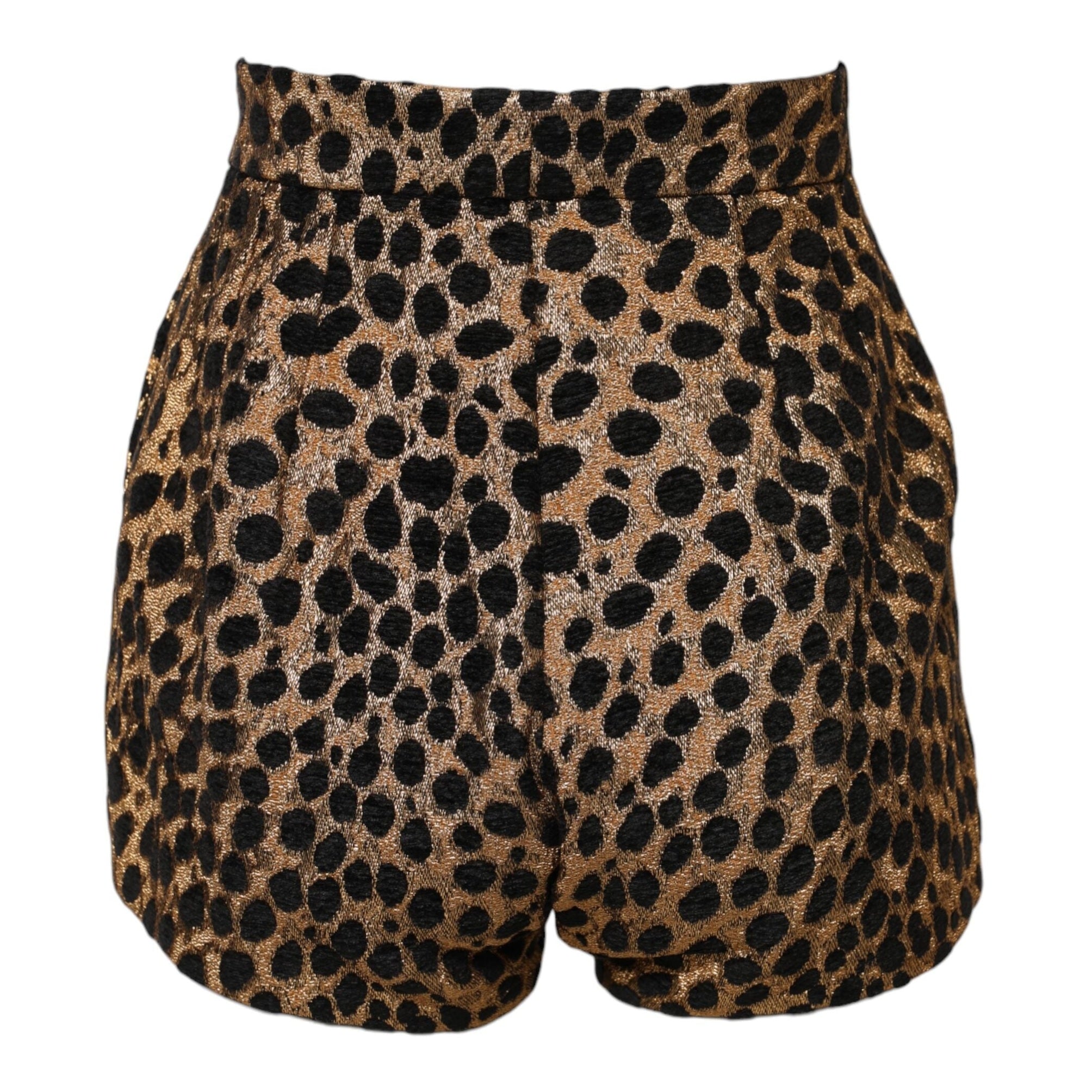 Dolce & Gabbana Brown Leopard High Waisted Hot Pants Shorts