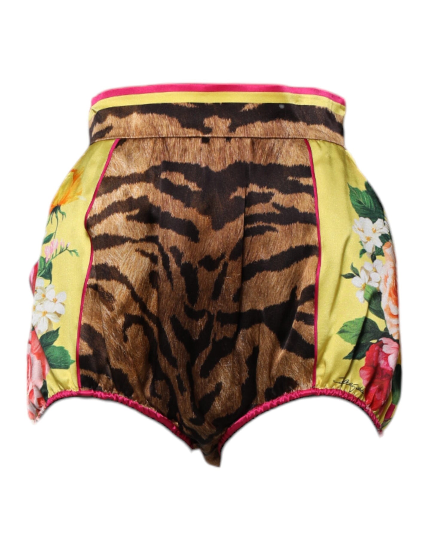 Dolce & Gabbana Multicolor Floral High Waist Hot Pants Shorts Dolce & Gabbana