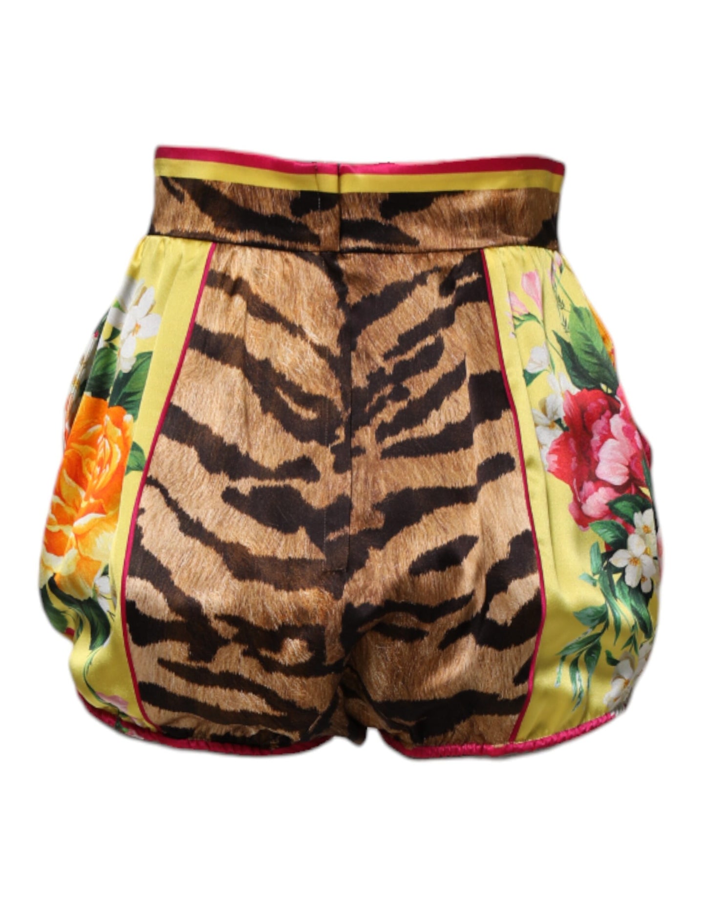 Dolce & Gabbana Multicolor Floral High Waist Hot Pants Shorts Dolce & Gabbana