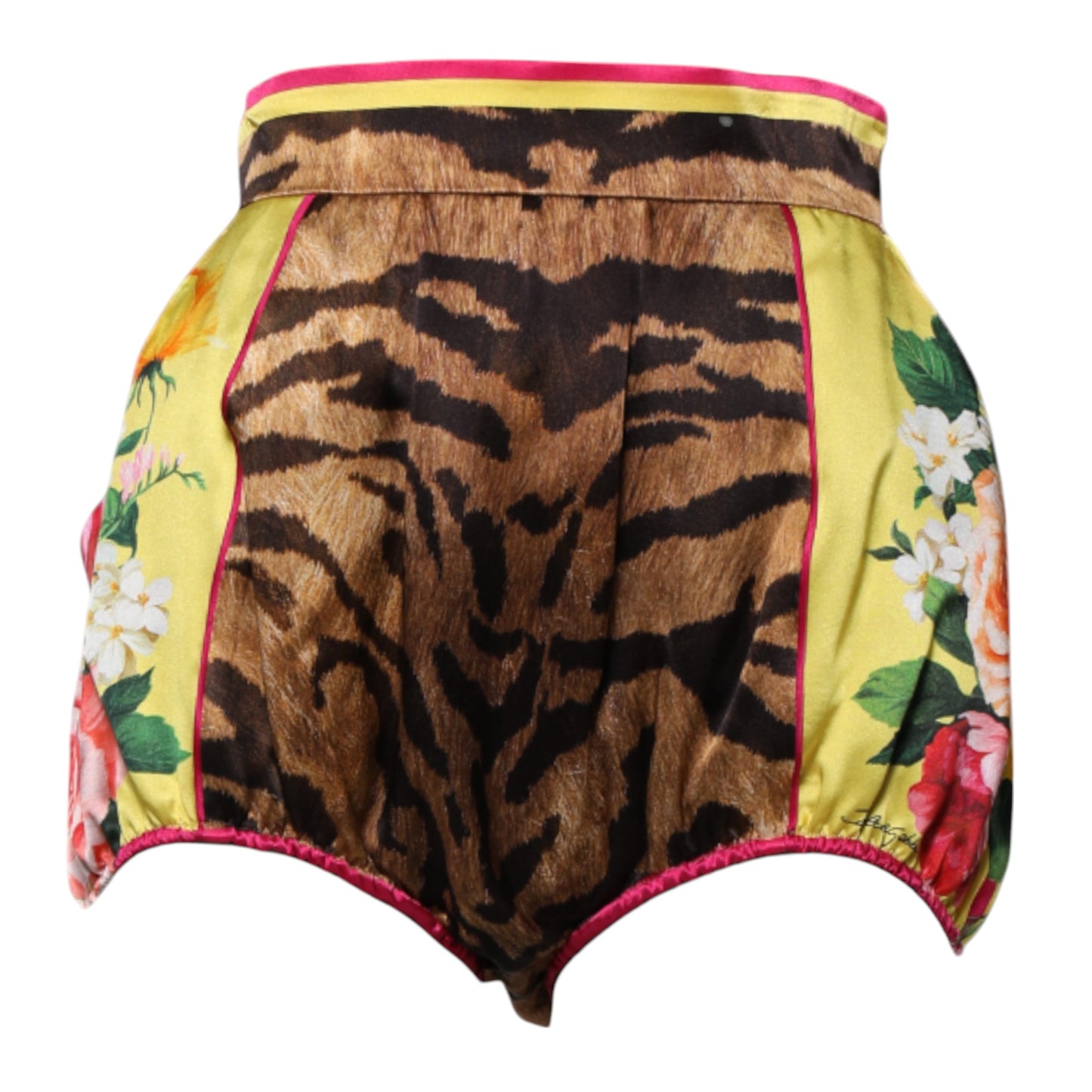 Dolce & Gabbana Multicolor Floral High Waist Hot Pants Shorts Dolce & Gabbana