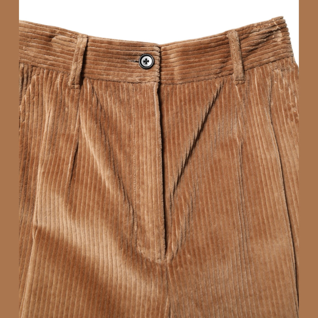 Dolce & Gabbana Brown Cotton Corduroy Tapered Pants