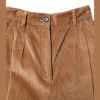 Dolce & Gabbana Brown Cotton Corduroy Tapered Pants