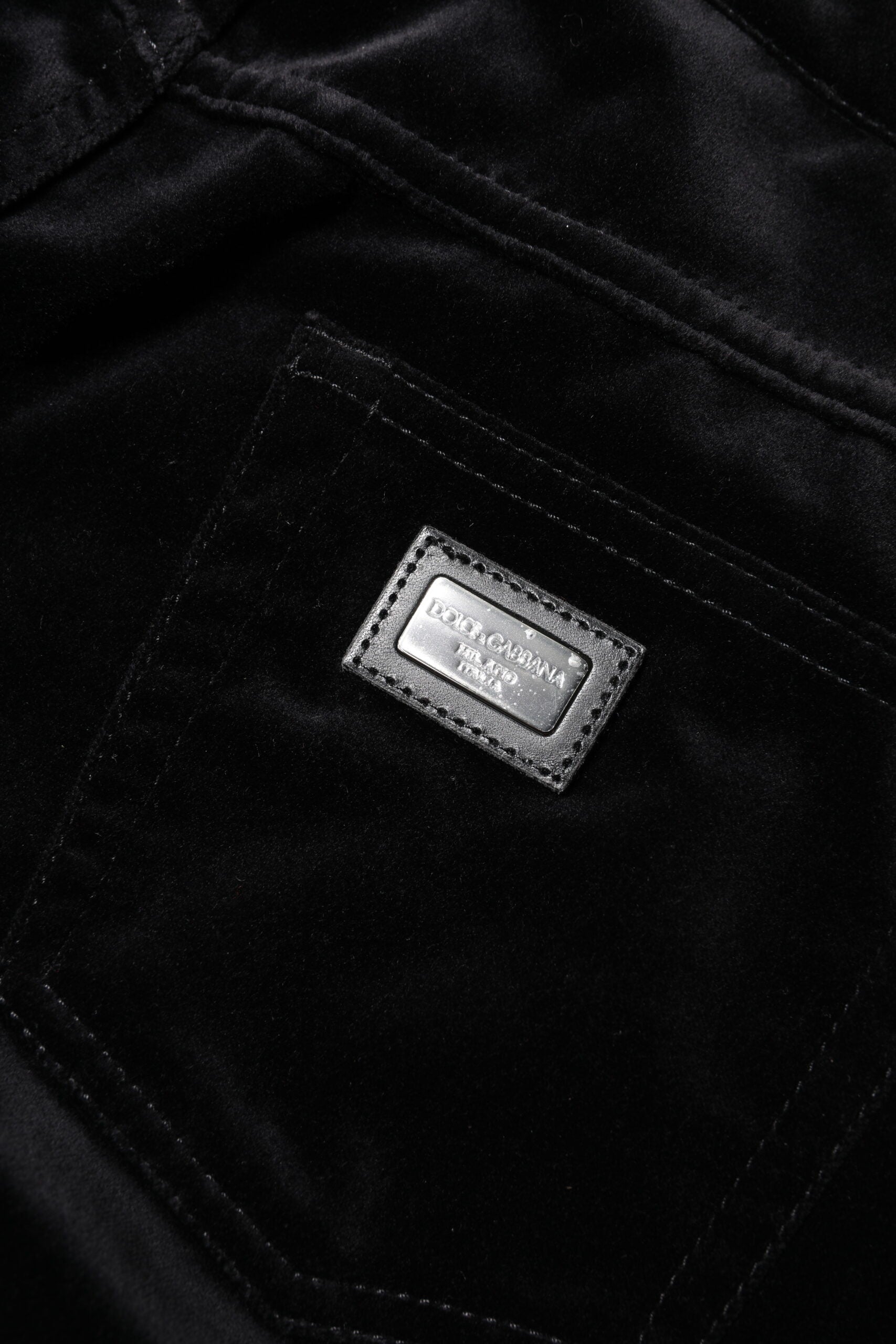 Dolce & Gabbana Black Cotton Skinny Capri Cropped Denim Jeans Dolce & Gabbana