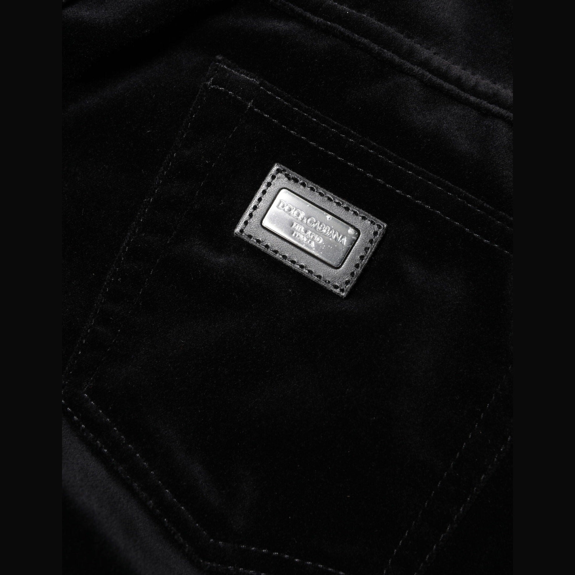 Dolce & Gabbana Black Cotton Skinny Capri Cropped Denim Jeans