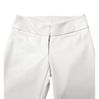 Dolce & Gabbana White Polyurethane High Waist Tapered Pants
