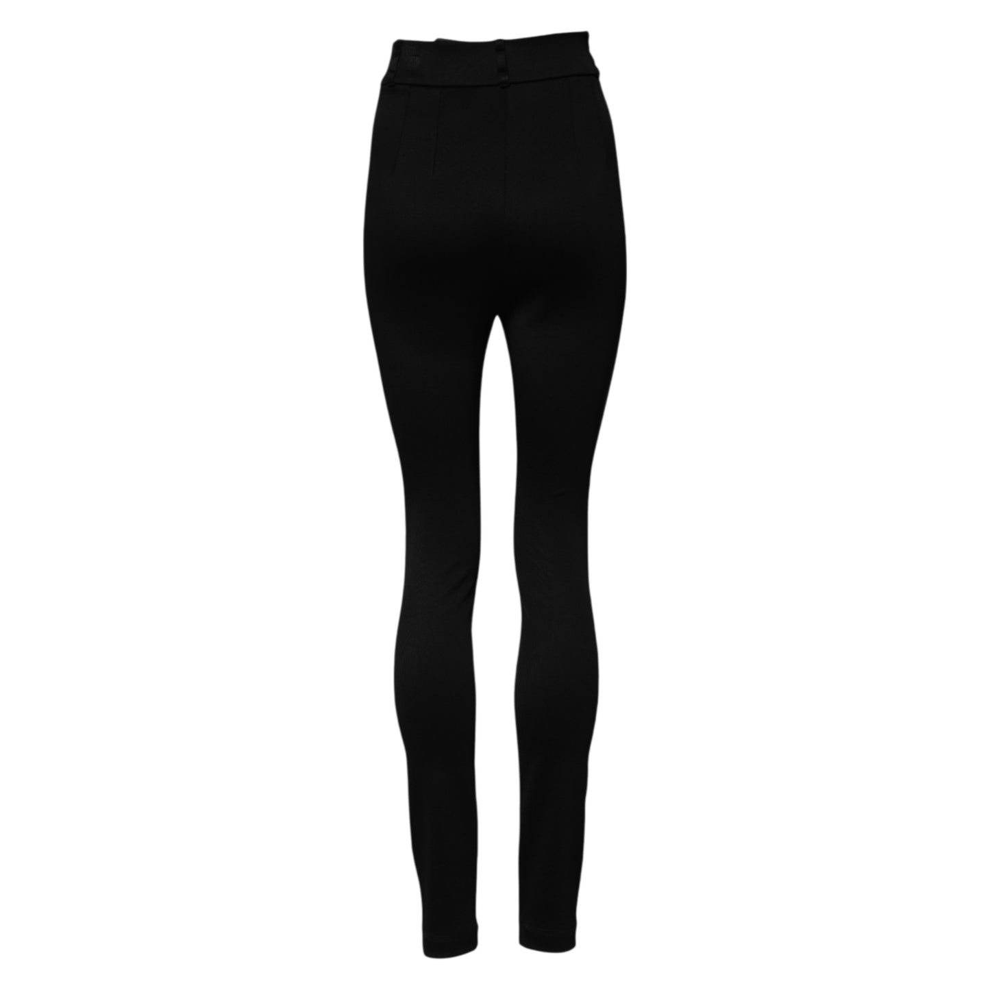 Dolce & Gabbana Black Nylon High Waist Skinny Leggings Pants Dolce & Gabbana
