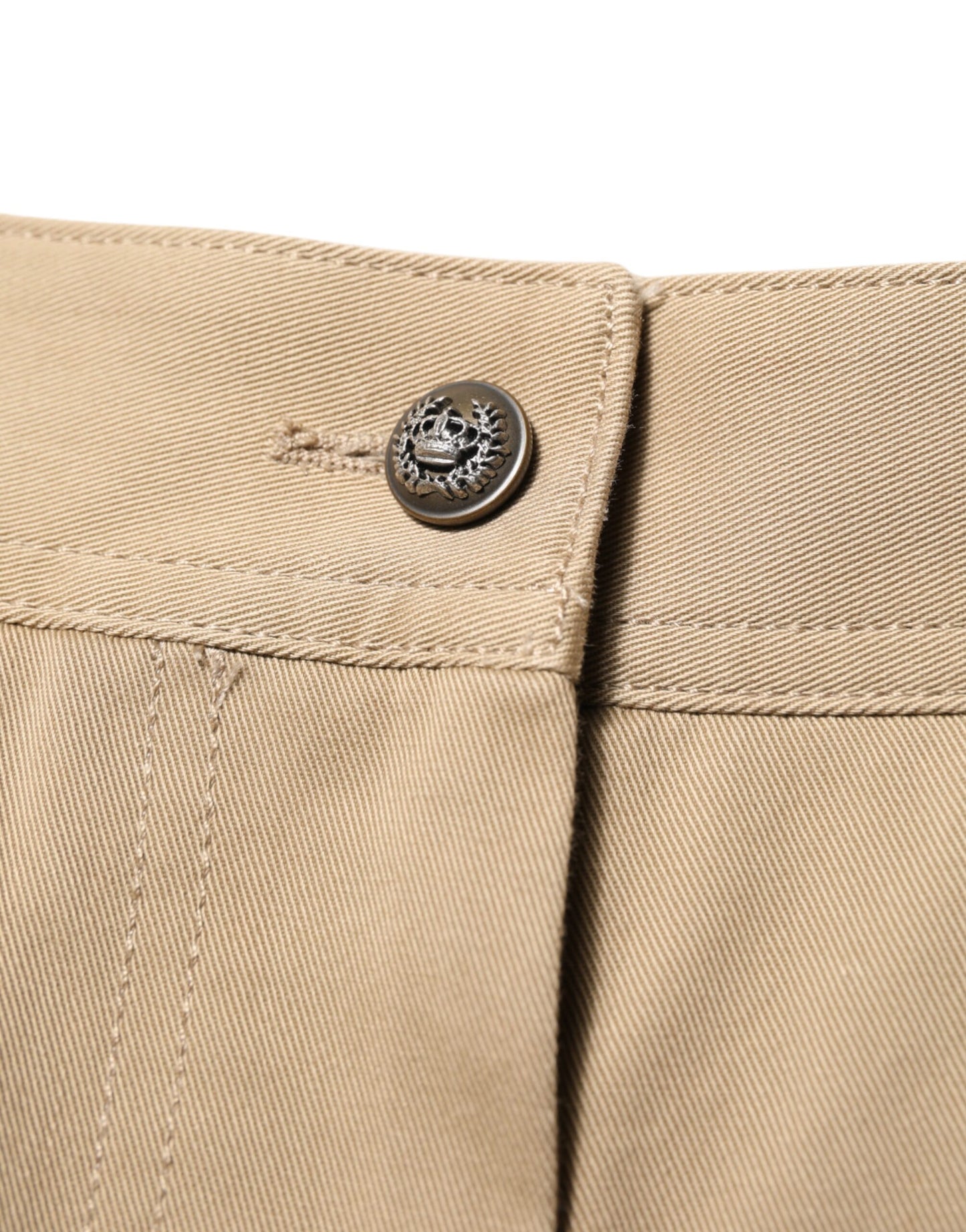 Dolce & Gabbana Beige Mid Waist Cargo Tapered Pants Dolce & Gabbana