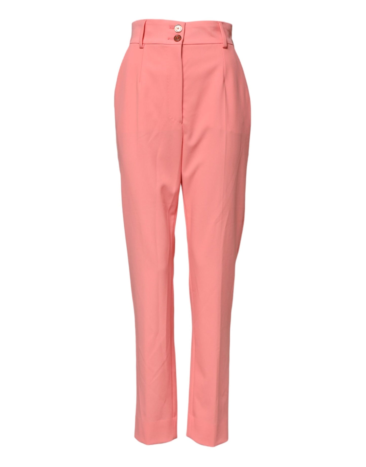 Dolce & Gabbana Pink High Waist Tapered Dress Pants Dolce & Gabbana