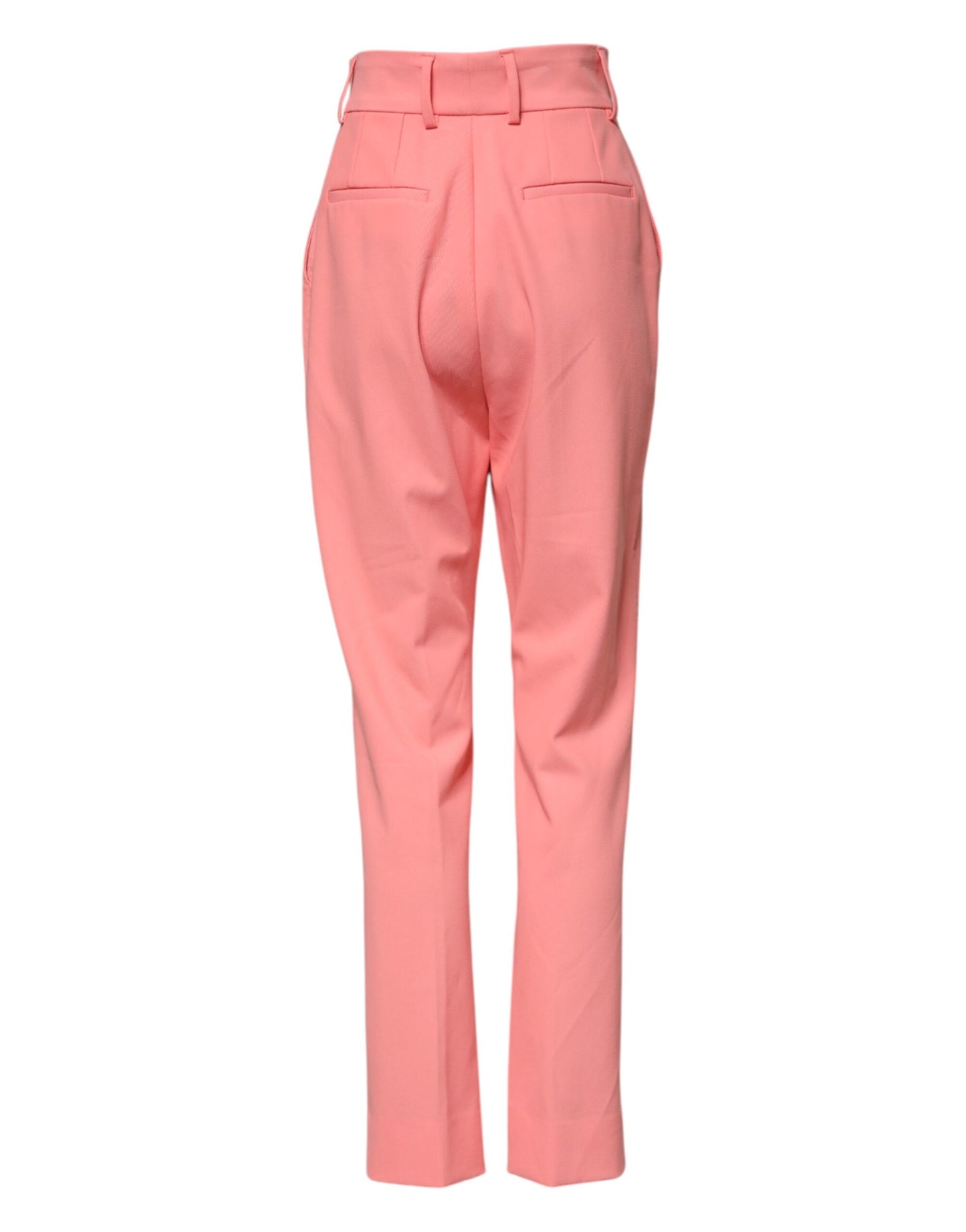 Dolce & Gabbana Pink High Waist Tapered Dress Pants Dolce & Gabbana