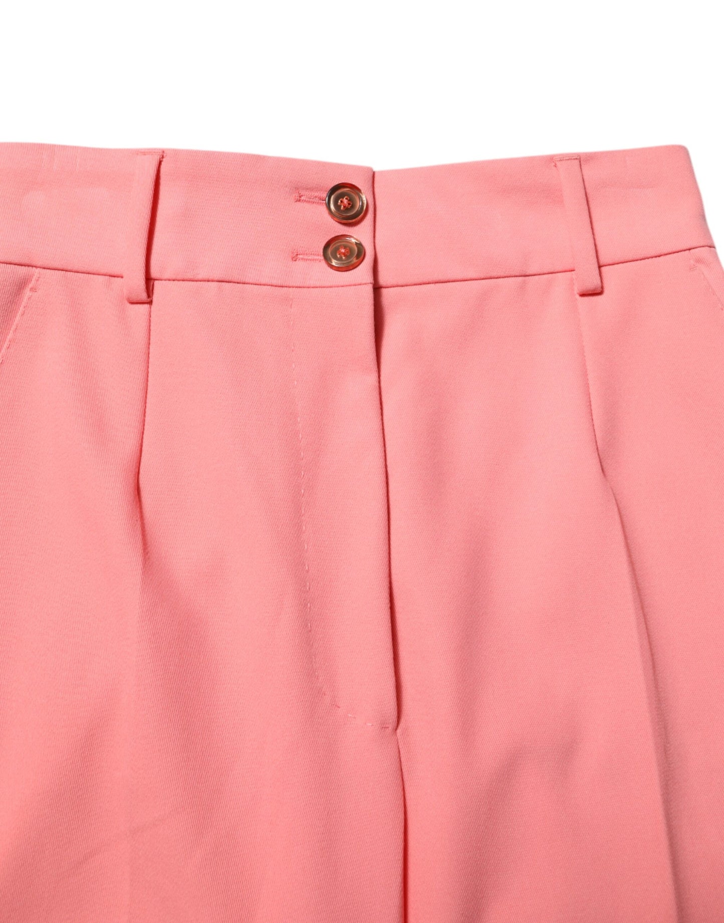 Dolce & Gabbana Pink High Waist Tapered Dress Pants Dolce & Gabbana