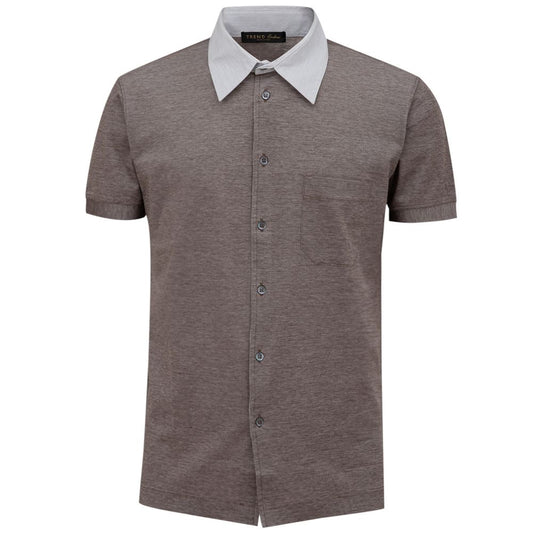 Corneliani Bicolor Cotton Shortsleeve Corneliani