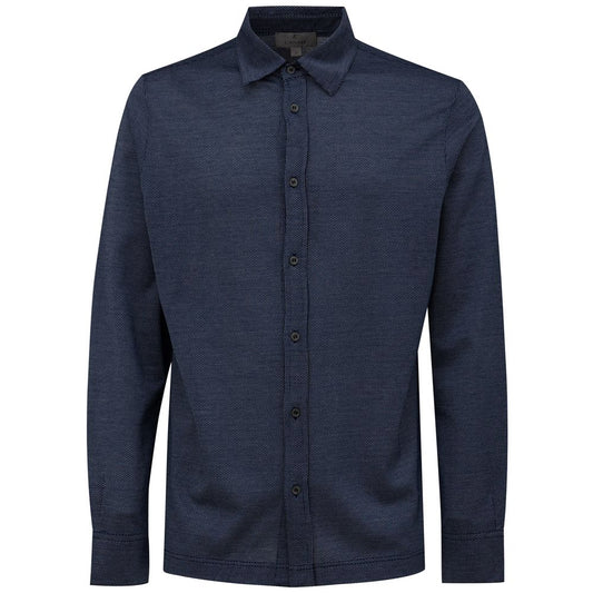 Canali Blue Cotton Shirt Canali